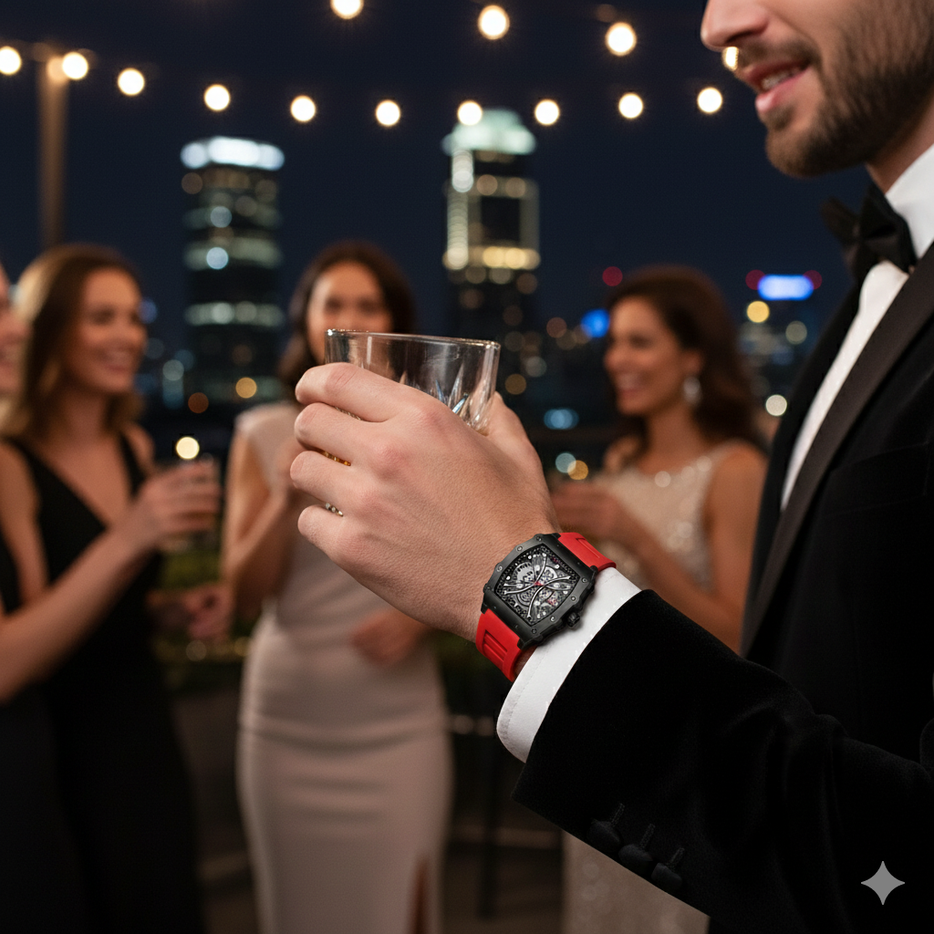 Reloj Original Curren 8438 rojo