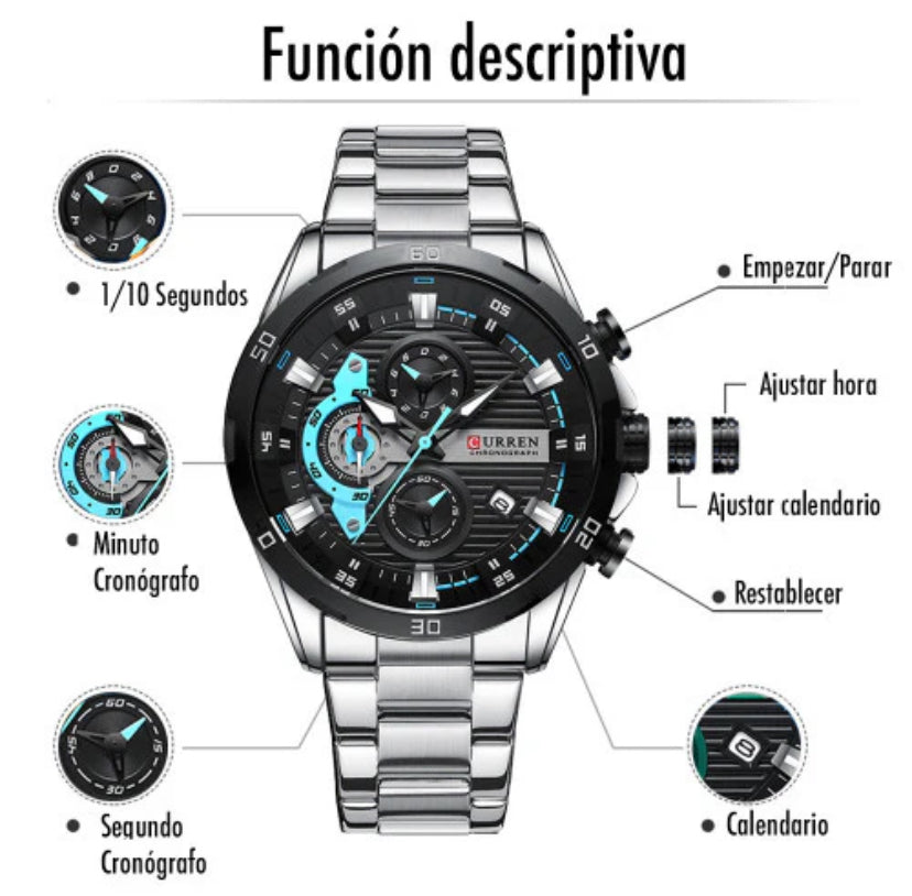RELOJ CURREN 8402 ORIGINAL DE LUJO
