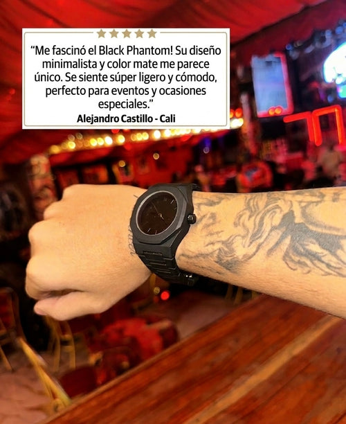 Reloj  Premium Black Phantom